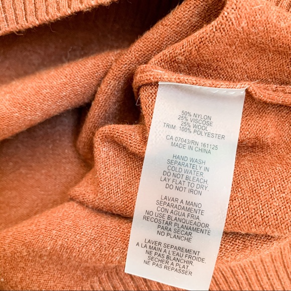 burnt orange ruffle sleeves - Picture 3 of 9